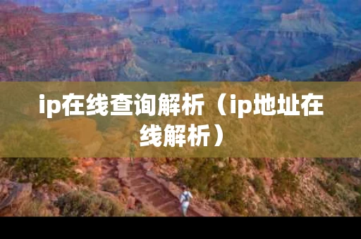 ip在线查询解析（ip地址在线解析）