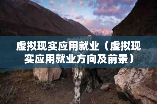 虚拟现实应用就业（虚拟现实应用就业方向及前景）