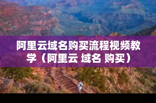 阿里云域名购买流程视频教学（阿里云 域名 购买）
