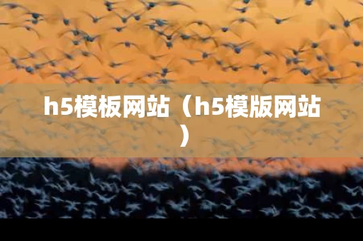 h5模板网站（h5模版网站）