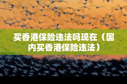 买香港保险违法吗现在（国内买香港保险违法）