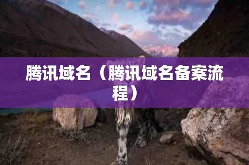腾讯域名（腾讯域名备案流程）