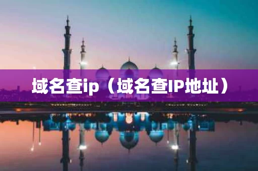 域名查ip（域名查IP地址）