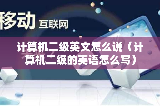 计算机二级英文怎么说（计算机二级的英语怎么写）