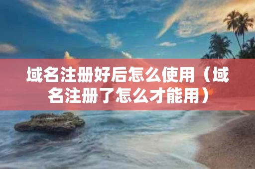 域名注册好后怎么使用（域名注册了怎么才能用）