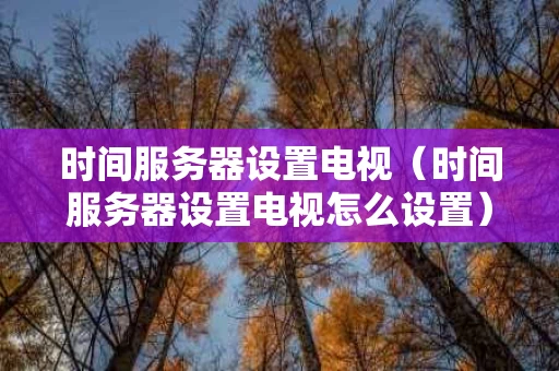 时间服务器设置电视（时间服务器设置电视怎么设置）