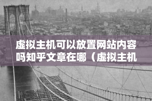 虚拟主机可以放置网站内容吗知乎文章在哪（虚拟主机可以放置网站内容吗知乎文章在哪看）