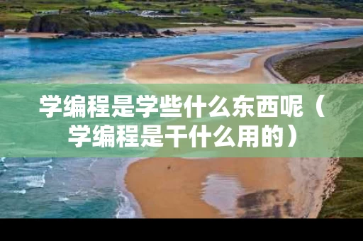 学编程是学些什么东西呢（学编程是干什么用的）