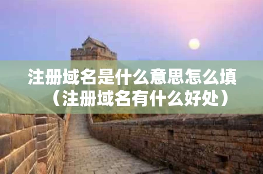 注册域名是什么意思怎么填（注册域名有什么好处）