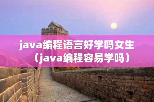 java编程语言好学吗女生（java编程容易学吗）