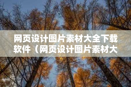 网页设计图片素材大全下载软件（网页设计图片素材大全下载软件免费）