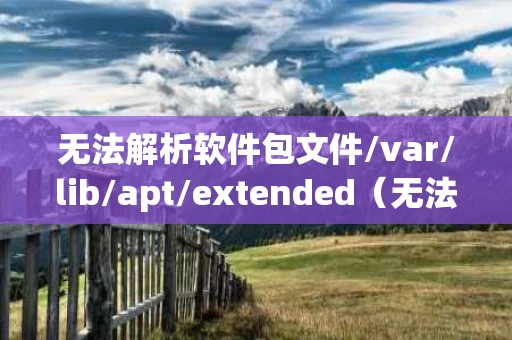 无法解析软件包文件/var/lib/apt/extended（无法解析apk）