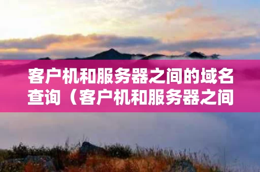 客户机和服务器之间的域名查询（客户机和服务器之间使用的协议）