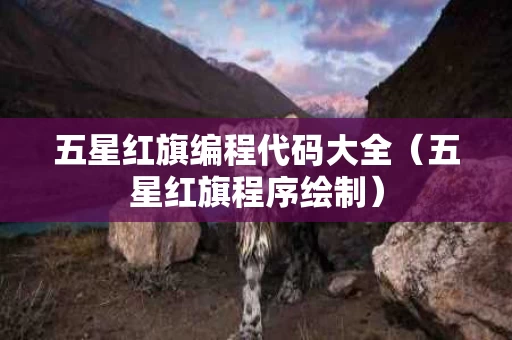 五星红旗编程代码大全（五星红旗程序绘制）