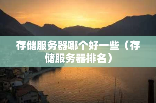 存储服务器哪个好一些（存储服务器排名）