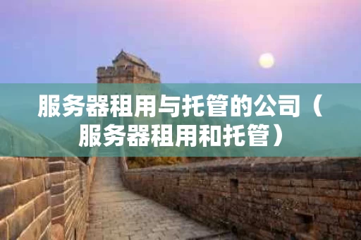 服务器租用与托管的公司（服务器租用和托管）