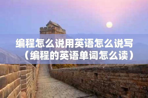 编程怎么说用英语怎么说写（编程的英语单词怎么读）