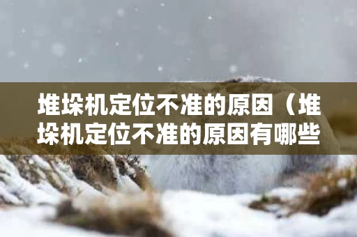 堆垛机定位不准的原因（堆垛机定位不准的原因有哪些）