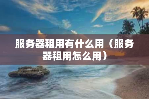 服务器租用有什么用（服务器租用怎么用）