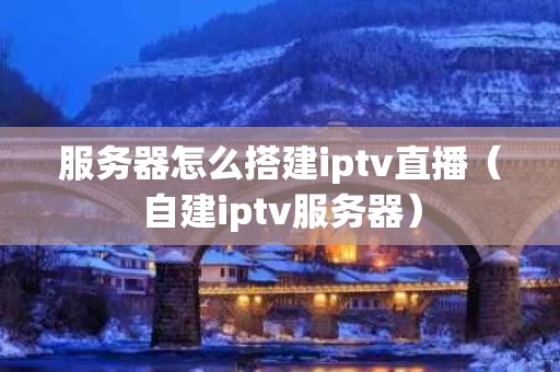 服务器怎么搭建iptv直播（自建iptv服务器）