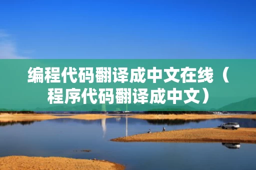 编程代码翻译成中文在线（程序代码翻译成中文）