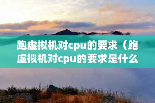 跑虚拟机对cpu的要求（跑虚拟机对cpu的要求是什么）