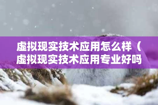 虚拟现实技术应用怎么样（虚拟现实技术应用专业好吗）