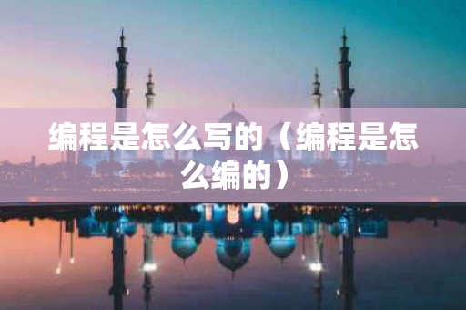 编程是怎么写的（编程是怎么编的）
