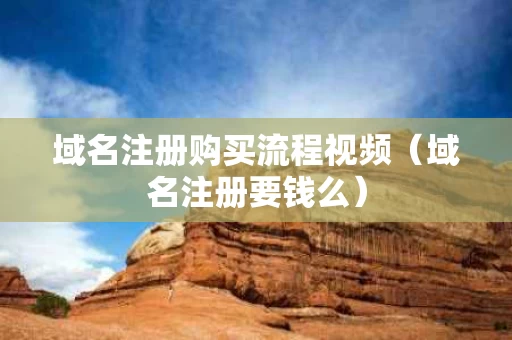 域名注册购买流程视频（域名注册要钱么）