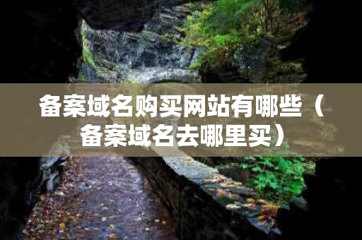 备案域名购买网站有哪些（备案域名去哪里买）