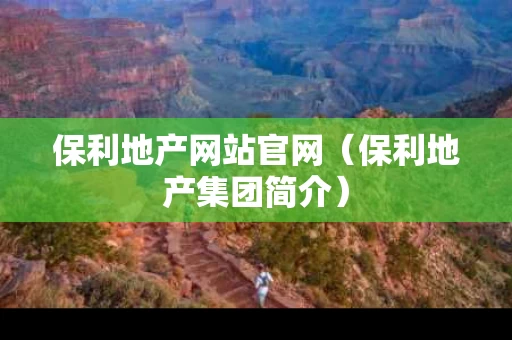 保利地产网站官网（保利地产集团简介）