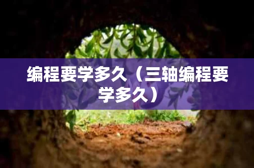 编程要学多久（三轴编程要学多久）