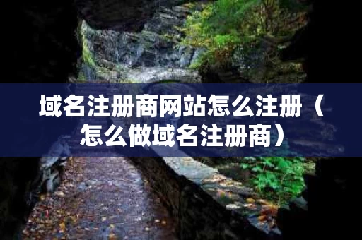 域名注册商网站怎么注册（怎么做域名注册商）