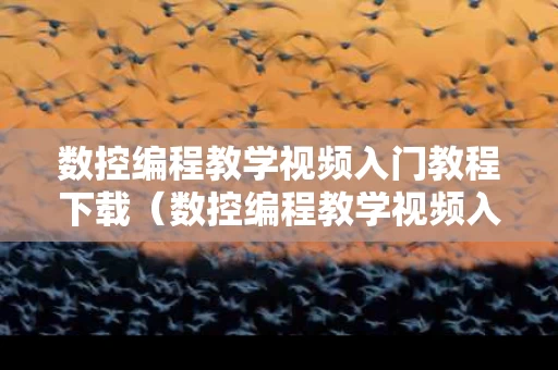 数控编程教学视频入门教程下载（数控编程教学视频入门教程下载百度网盘）