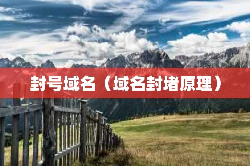 封号域名（域名封堵原理）