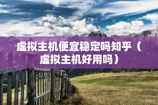 虚拟主机便宜稳定吗知乎（虚拟主机好用吗）