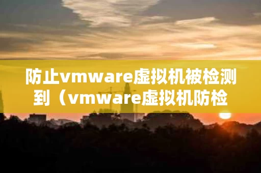 防止vmware虚拟机被检测到（vmware虚拟机防检测代码）