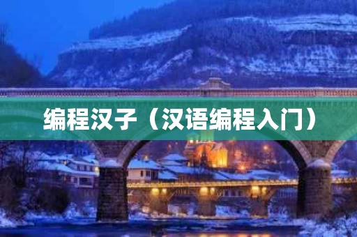 编程汉子（汉语编程入门）