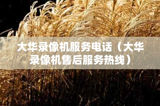 大华录像机服务电话（大华录像机售后服务热线）