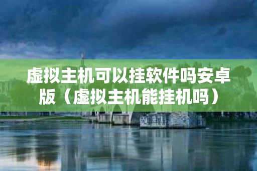 虚拟主机可以挂软件吗安卓版（虚拟主机能挂机吗）