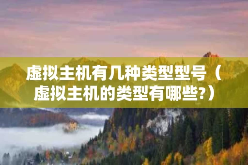 虚拟主机有几种类型型号（虚拟主机的类型有哪些?）