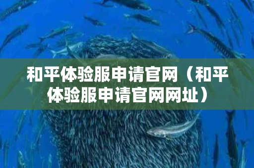 和平体验服申请官网（和平体验服申请官网网址）