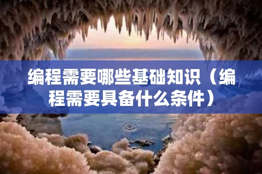 编程需要哪些基础知识（编程需要具备什么条件）