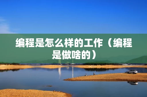 编程是怎么样的工作（编程是做啥的）