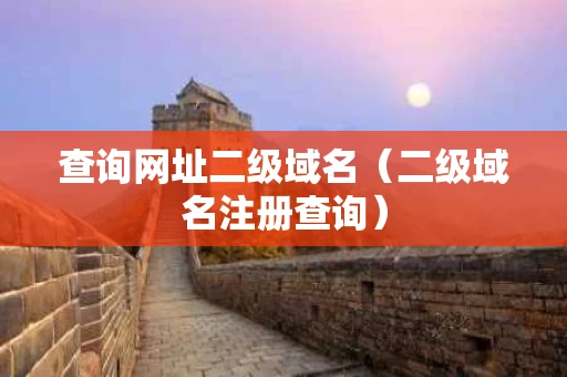 查询网址二级域名（二级域名注册查询）
