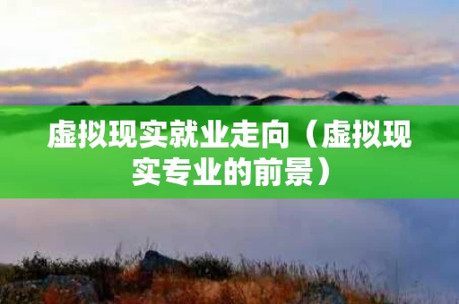 虚拟现实就业走向（虚拟现实专业的前景）