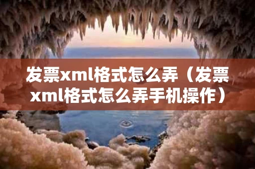 发票xml格式怎么弄（发票xml格式怎么弄手机操作）