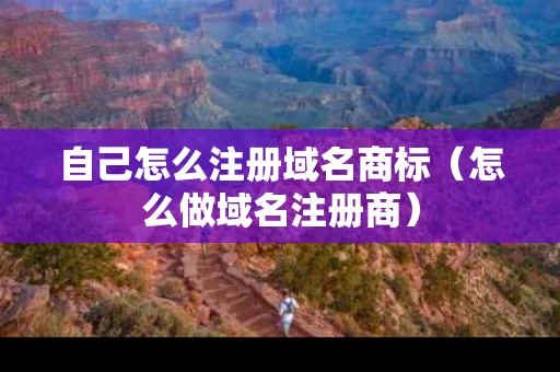自己怎么注册域名商标（怎么做域名注册商）