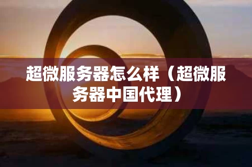 超微服务器怎么样（超微服务器中国代理）