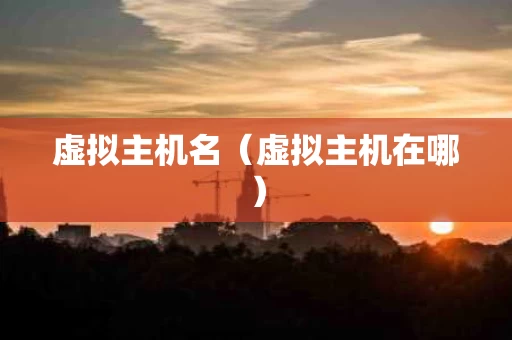 虚拟主机名（虚拟主机在哪）